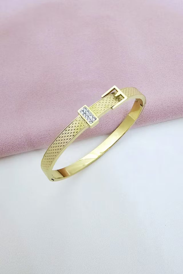 Stål, sten bältes armband