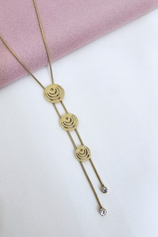 Stål Guldfärgat halsband