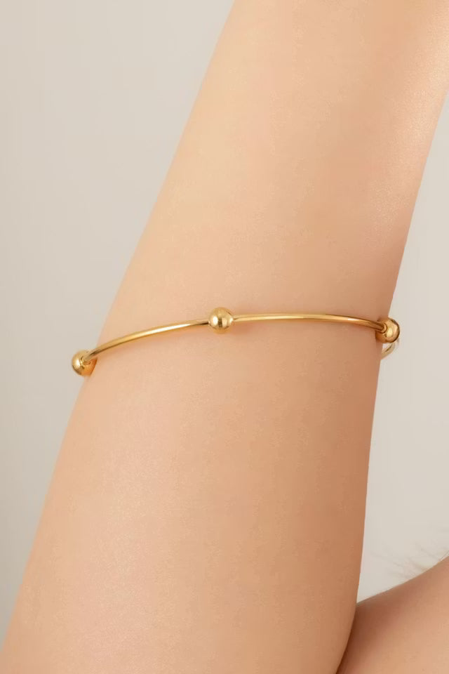Stål Single Gold Dorikali Ajda Armband 68mm