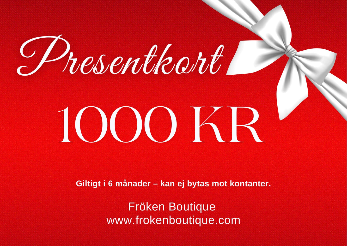 Fröken Boutique Presentkort