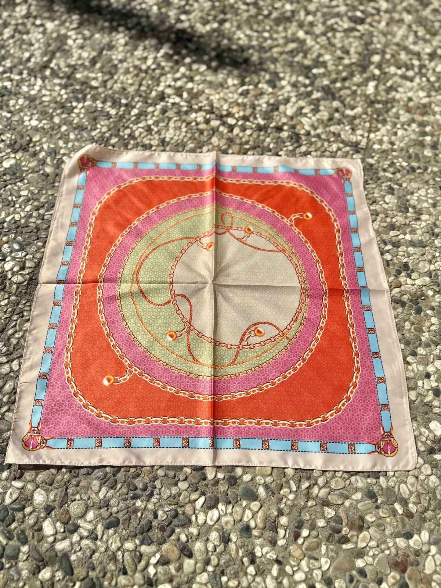 Beige Elegant Färgblockssjal