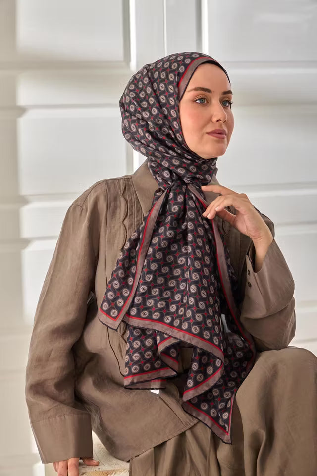 100% voile sidensjal 441003-08