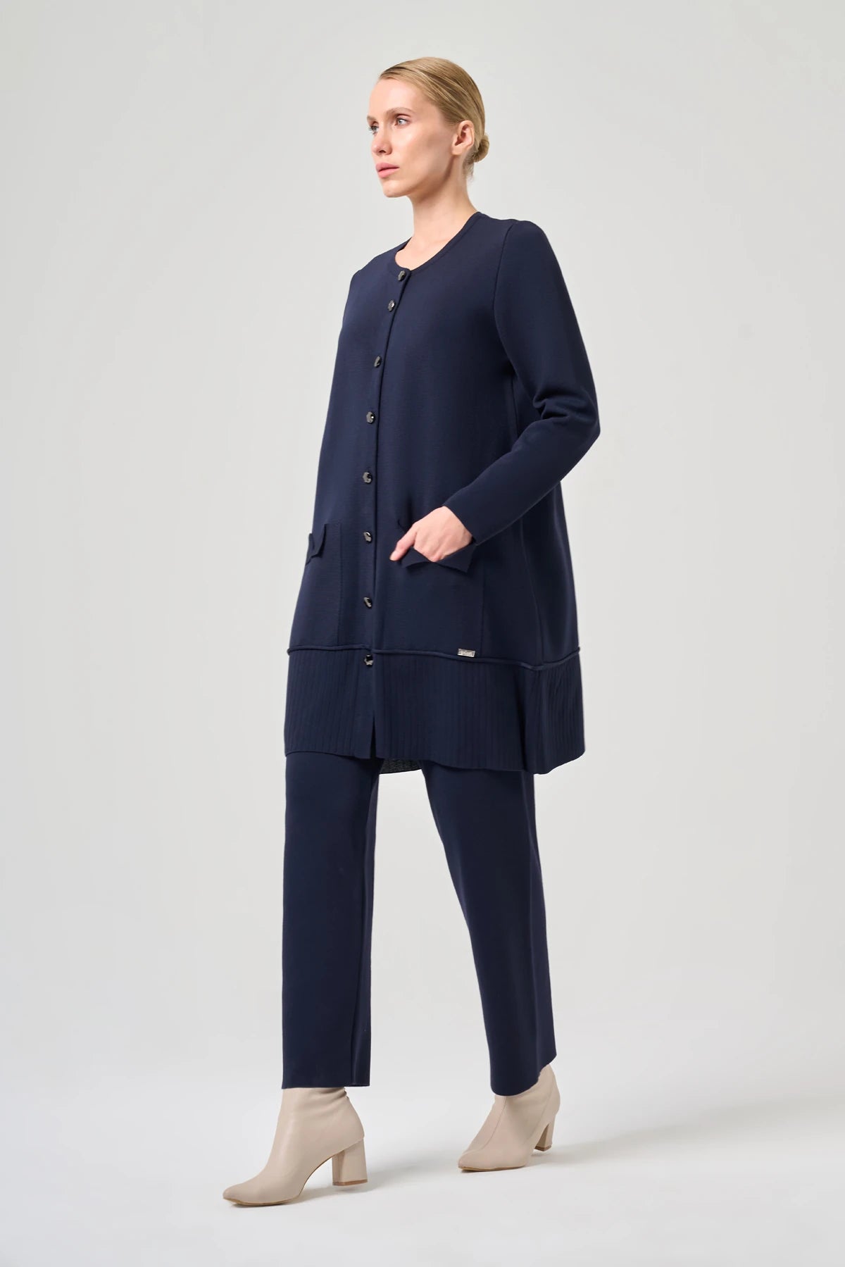 MİSSA Mercerized stålstickad byxdress