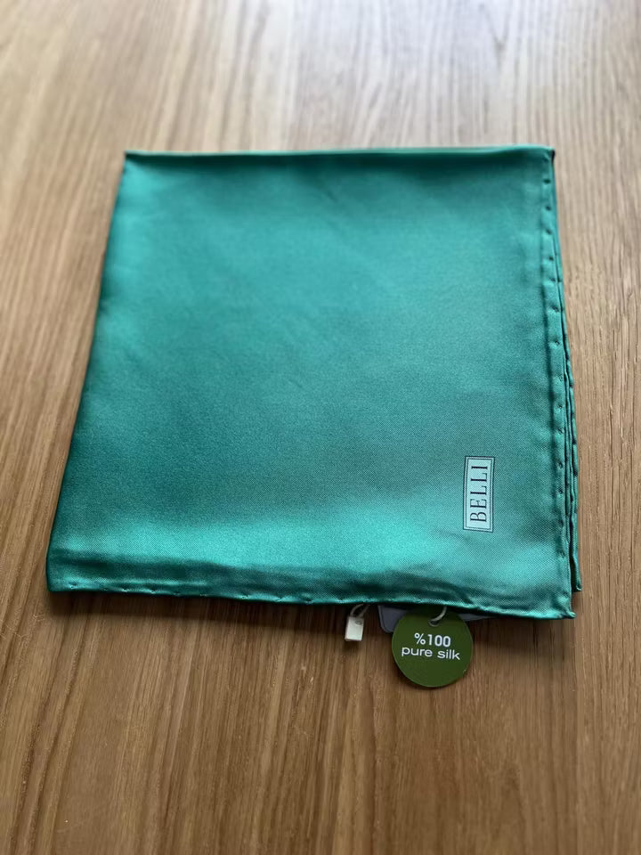 Belli scarf (twill) smaragdgrön