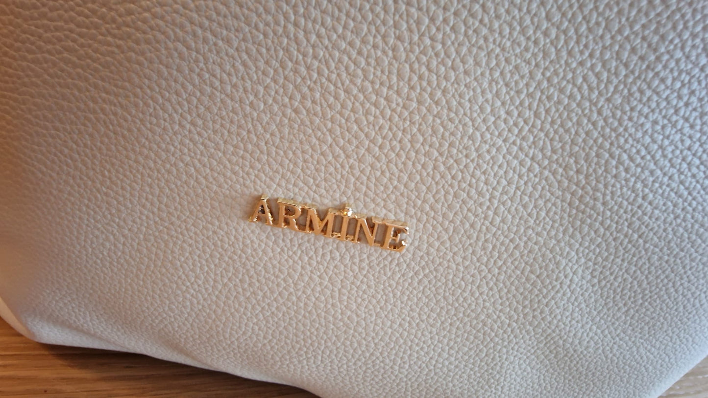 Armine student väska kräm