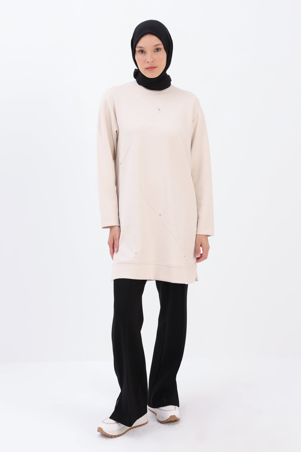 Allday Stoned Tunika - Beige