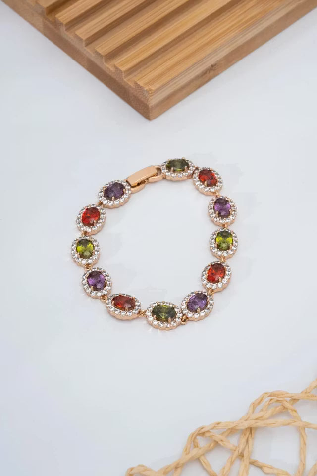 VIP-armband med färgglada stenar