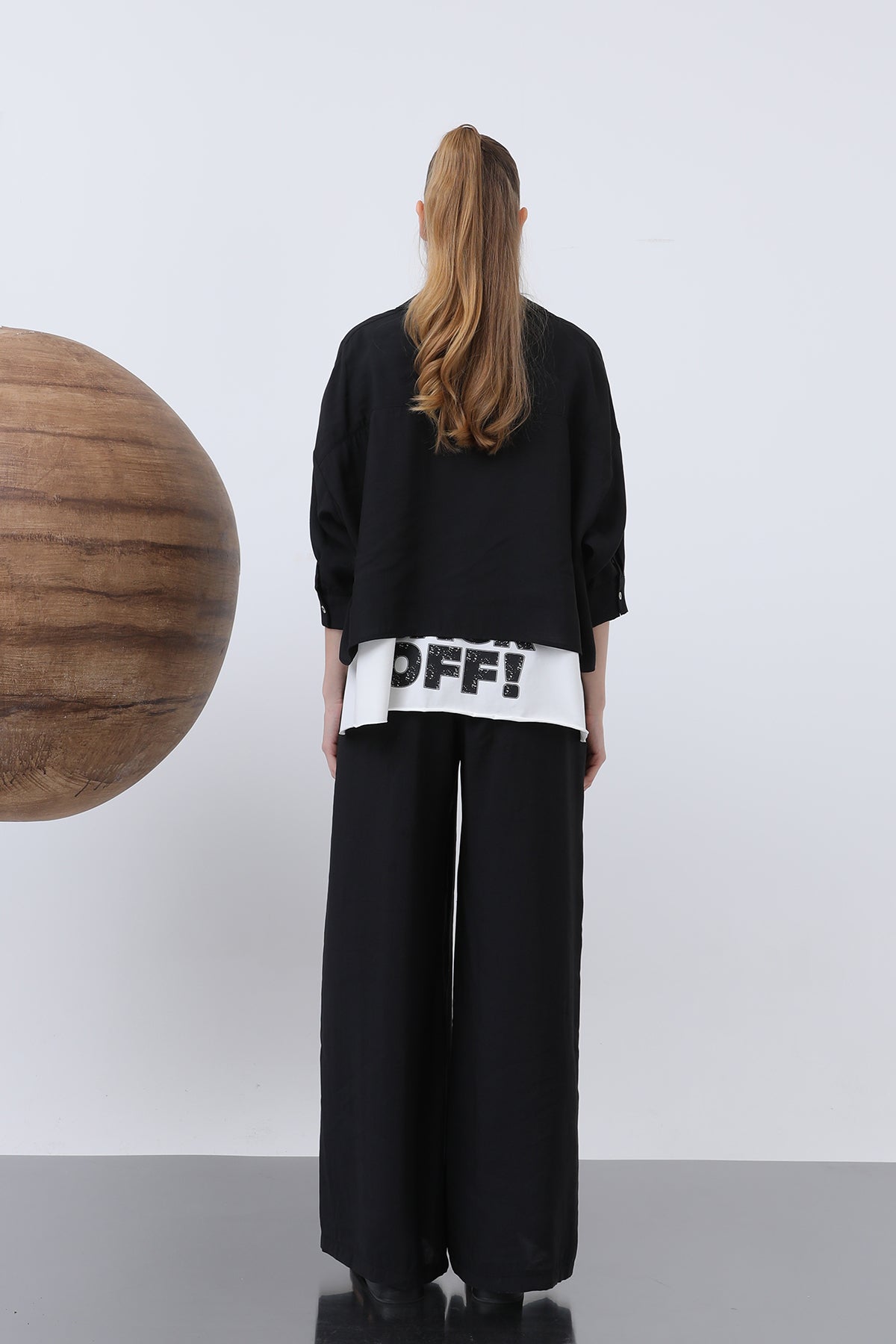 Byxor med elastisk midja för kvinnor