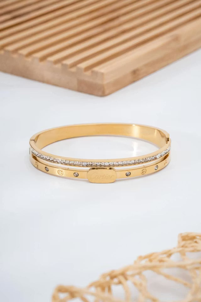 Armband med stålsten