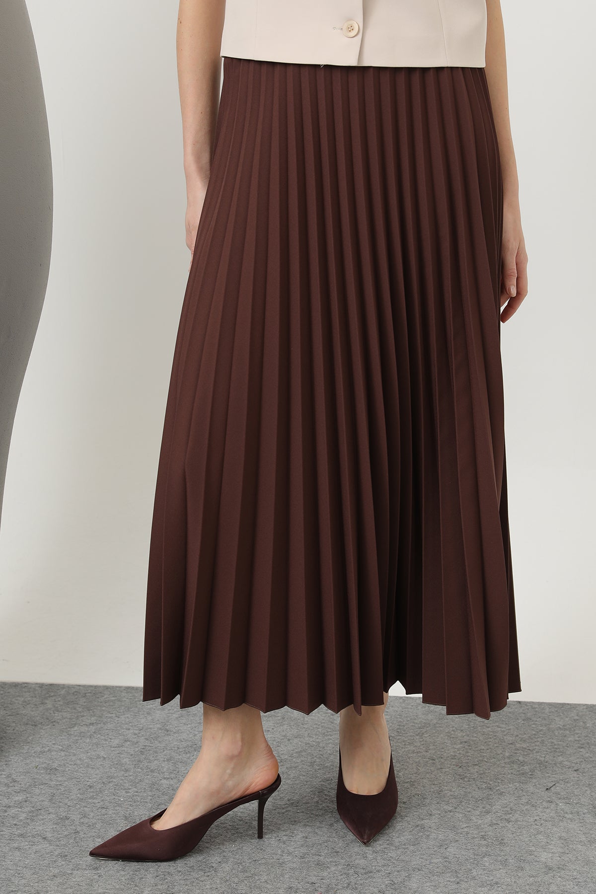 Plisserad kjol för kvinnor