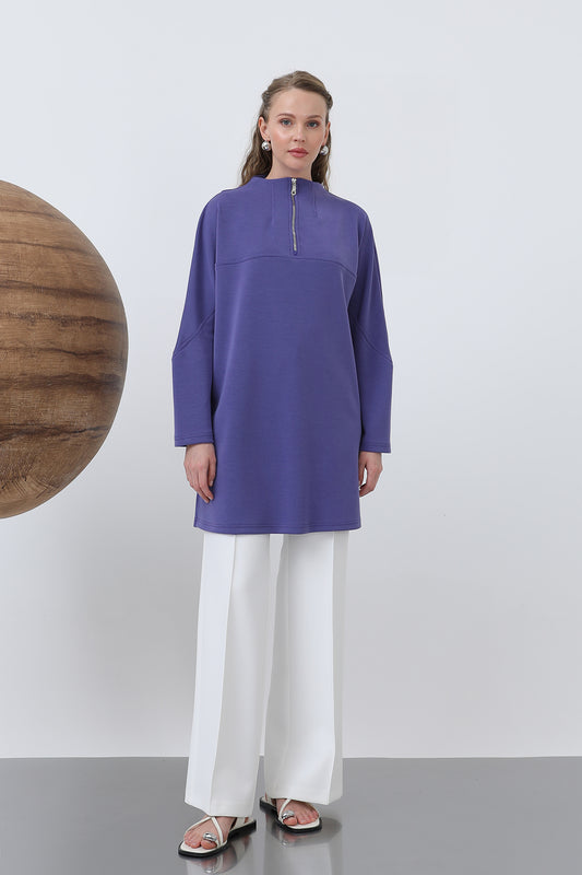 Puane Tunika med dragkedja - Lila
