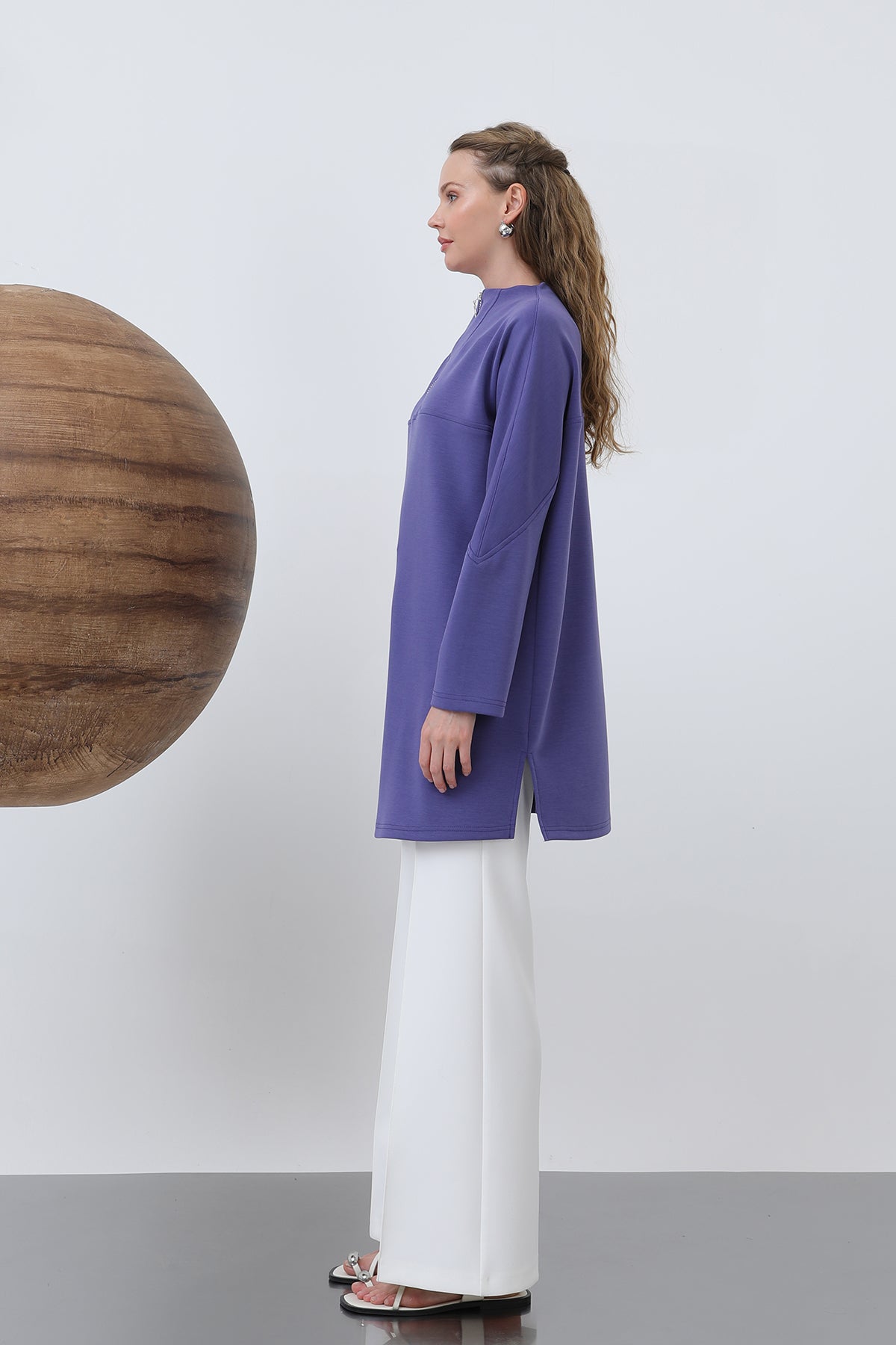 Puane Tunika med dragkedja - Lila