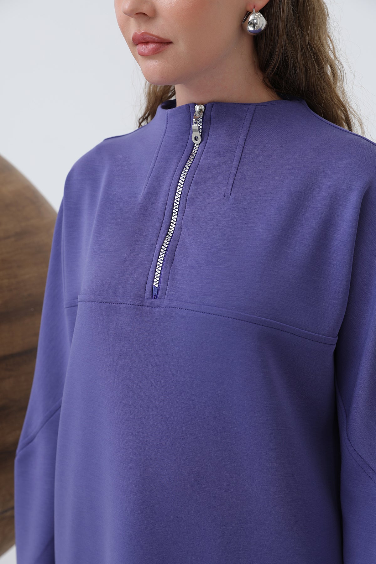 Puane Tunika med dragkedja - Lila