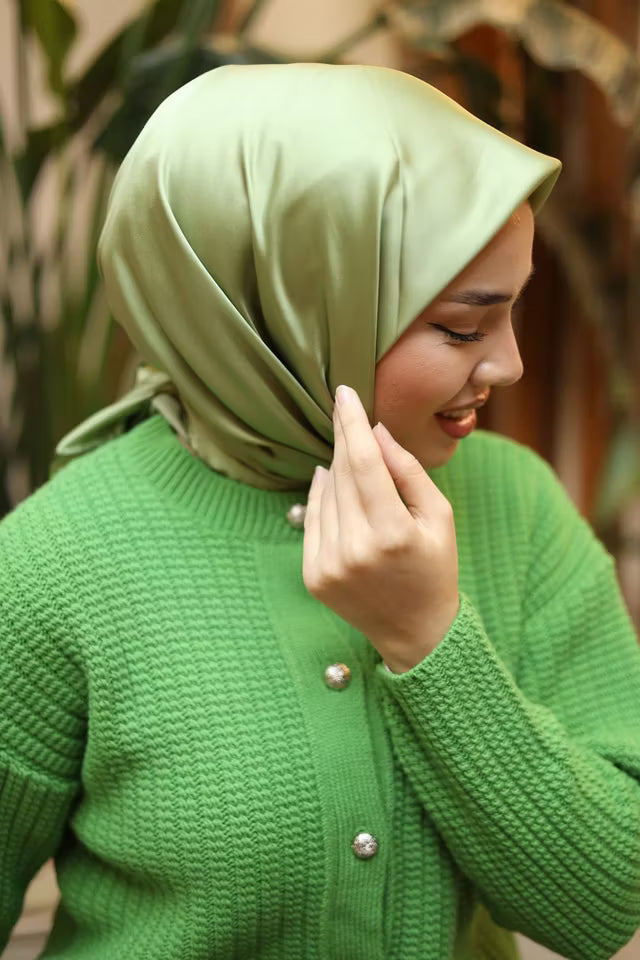 Silk Home Enfärgad Micro Satin Scarf 28013-15