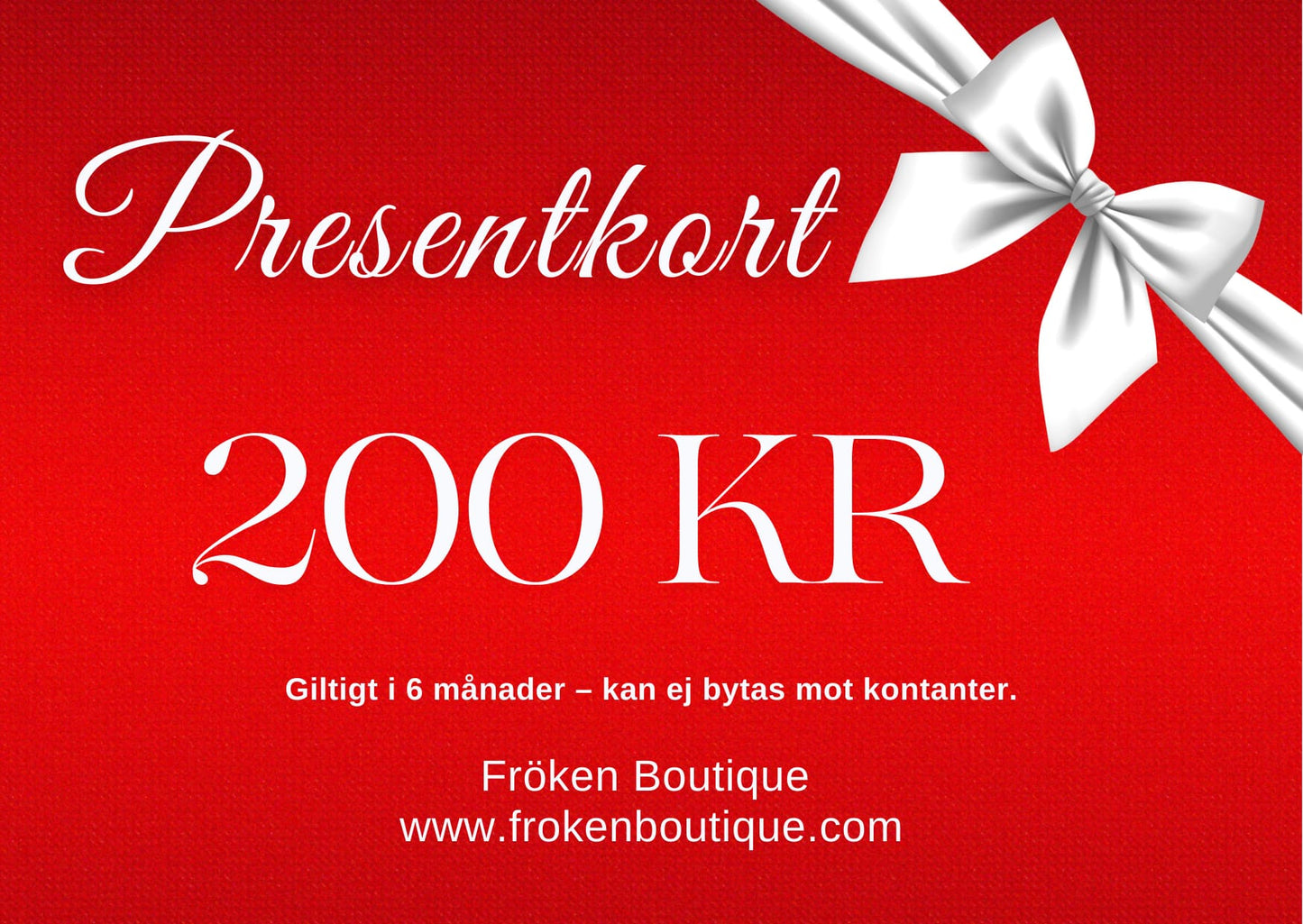 Fröken Boutique Presentkort