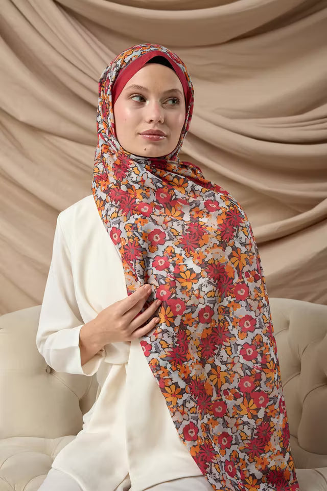 Silk Home Mönstrad Soft Sjal 70021-23