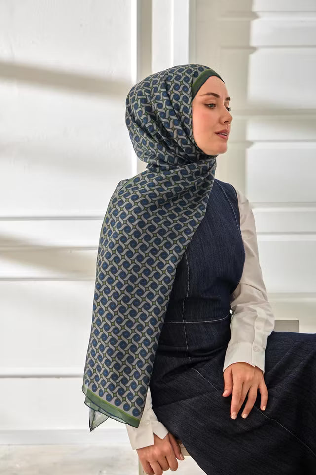 100% voile sidensjal 441003-14