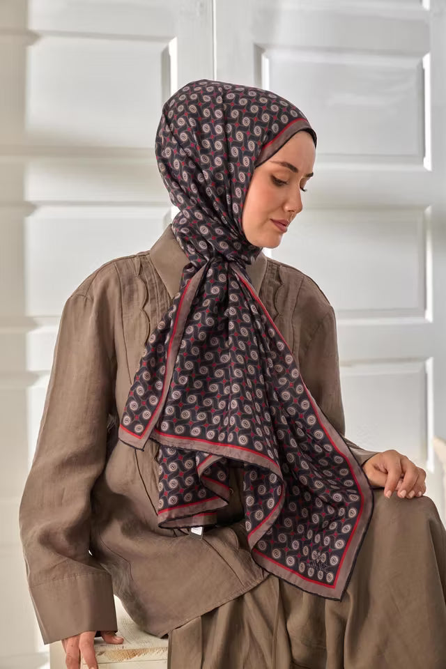 100% voile sidensjal 441003-08