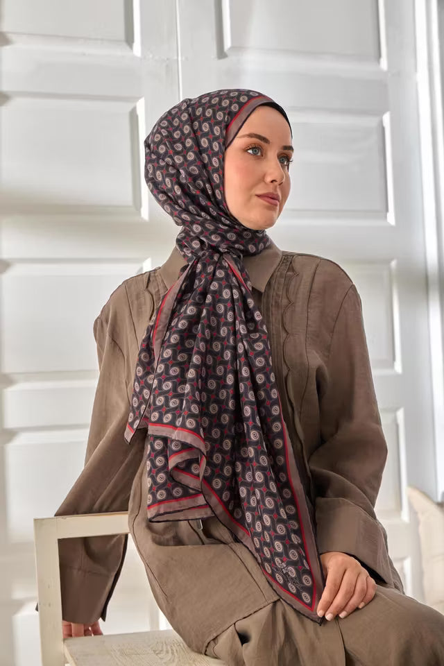 100% voile sidensjal 441003-08