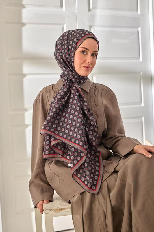 100% voile sidensjal 441003-08