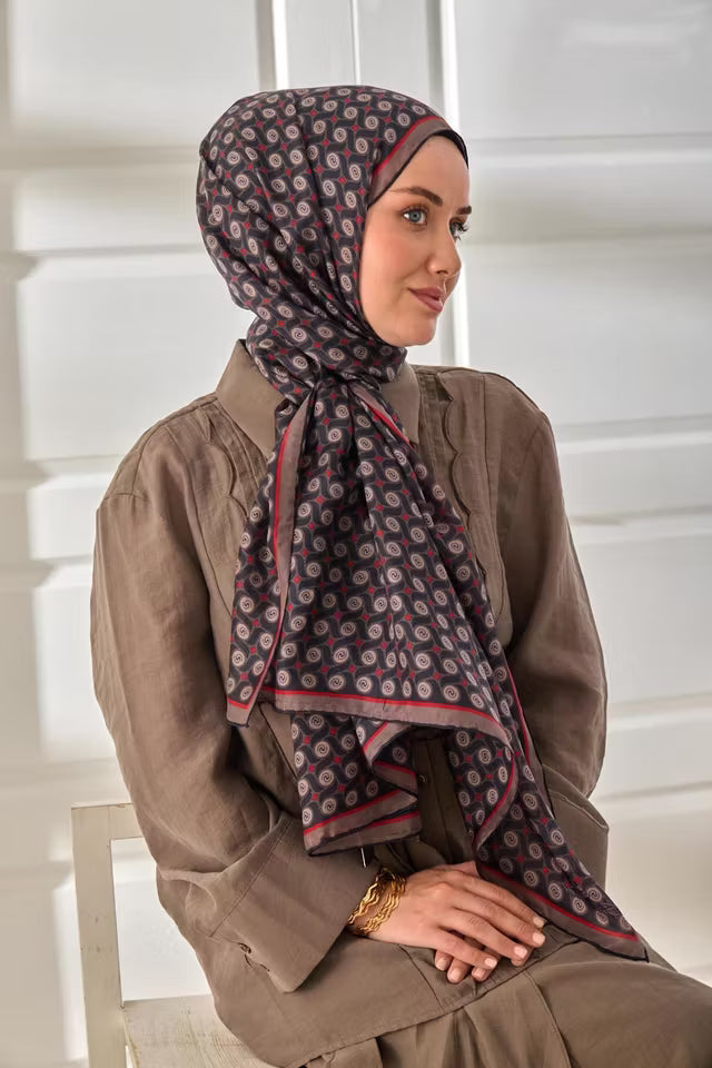 100% voile sidensjal 441003-08