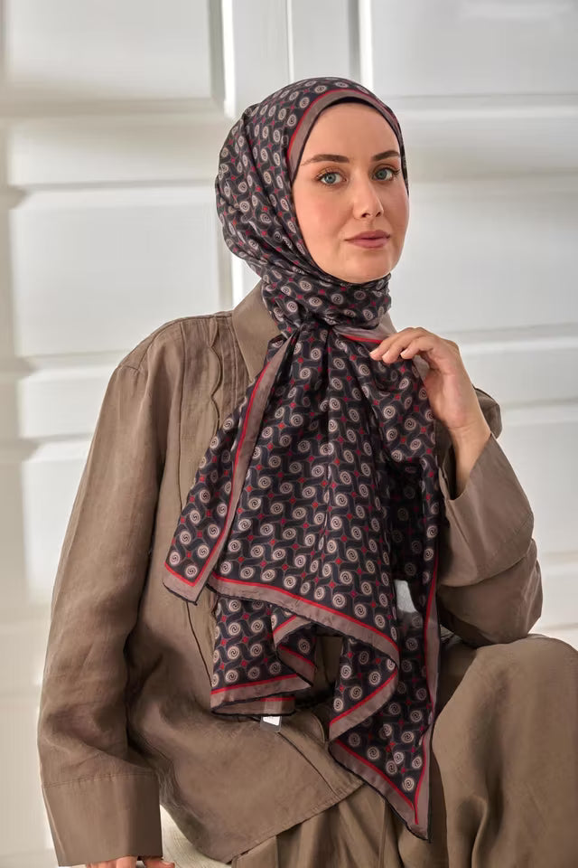 100% voile sidensjal 441003-08