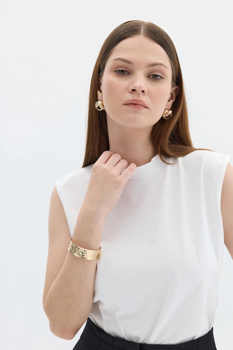 Nollärmad bodysuit vit