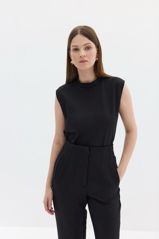 Nollärmad Bodysuit Svart