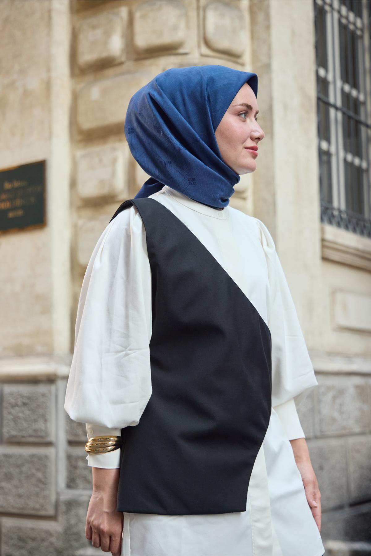 Monogram bomullssidensscarf 130001-08