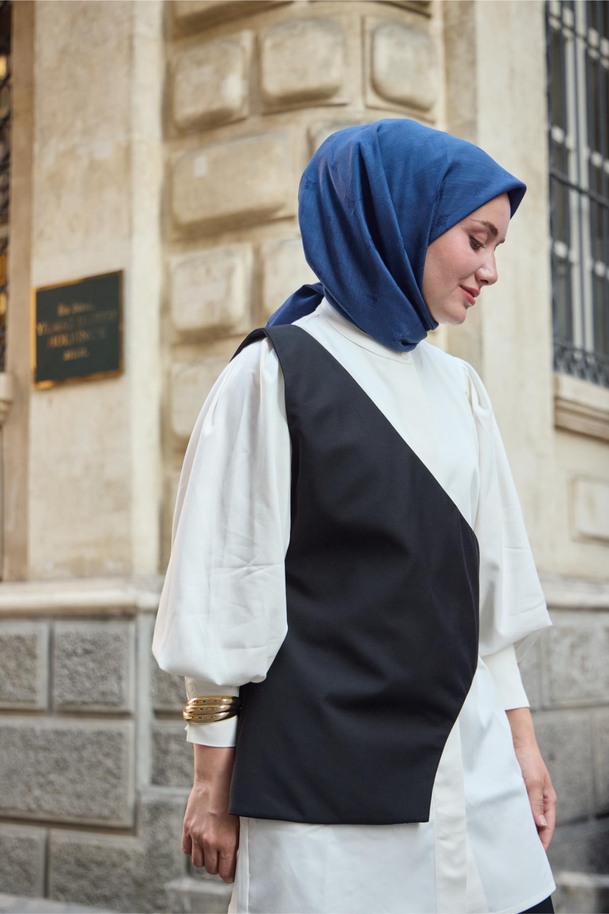 Monogram bomullssidensscarf 130001-08