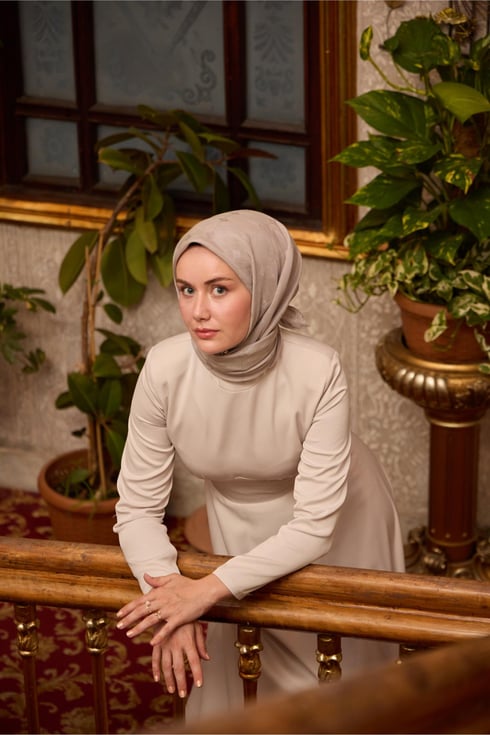 Monogram bomullssidensscarf 130001-12