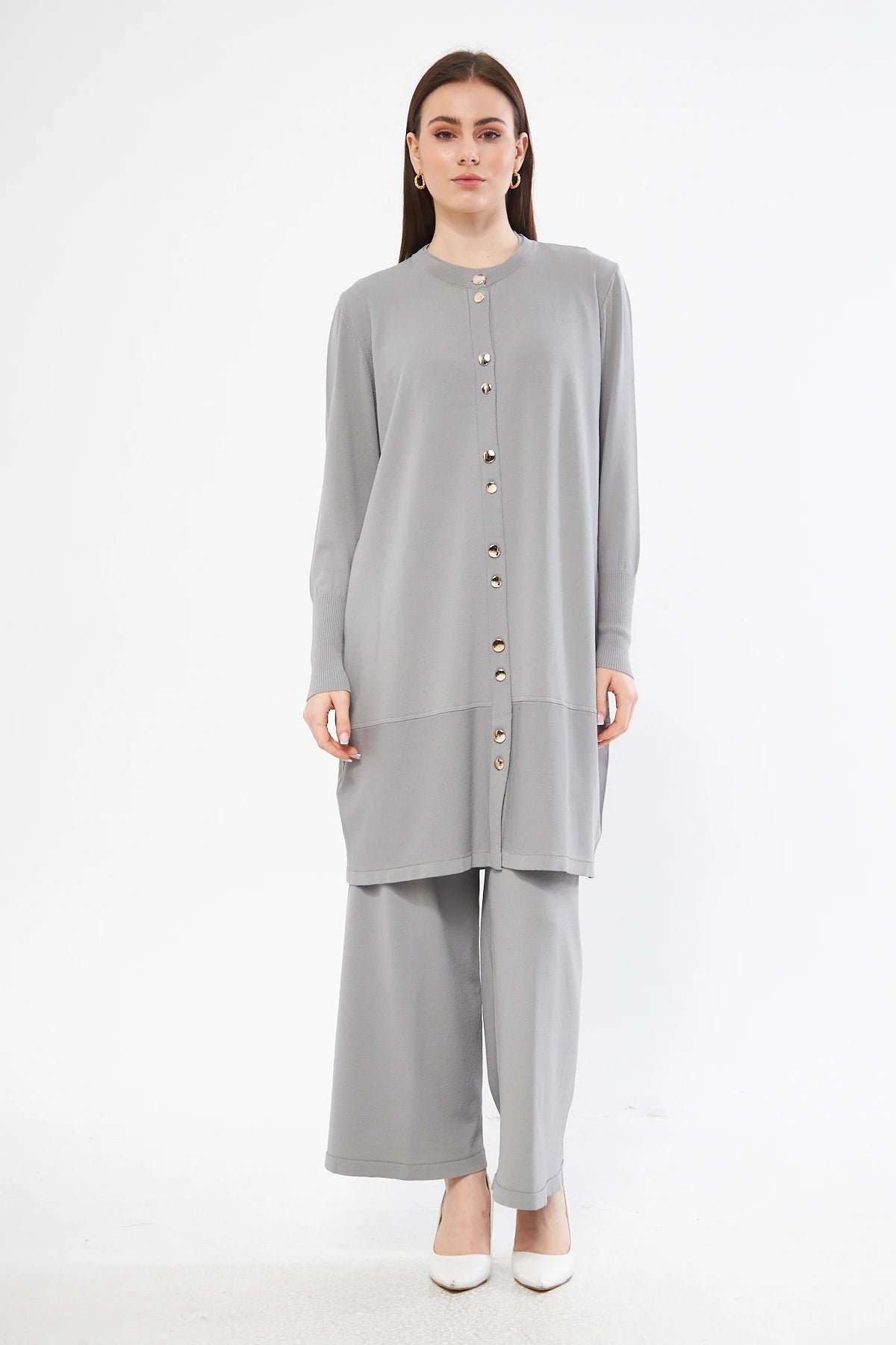 MISSA Stickat Rayon Cold Yarn Bella Cardigan Set