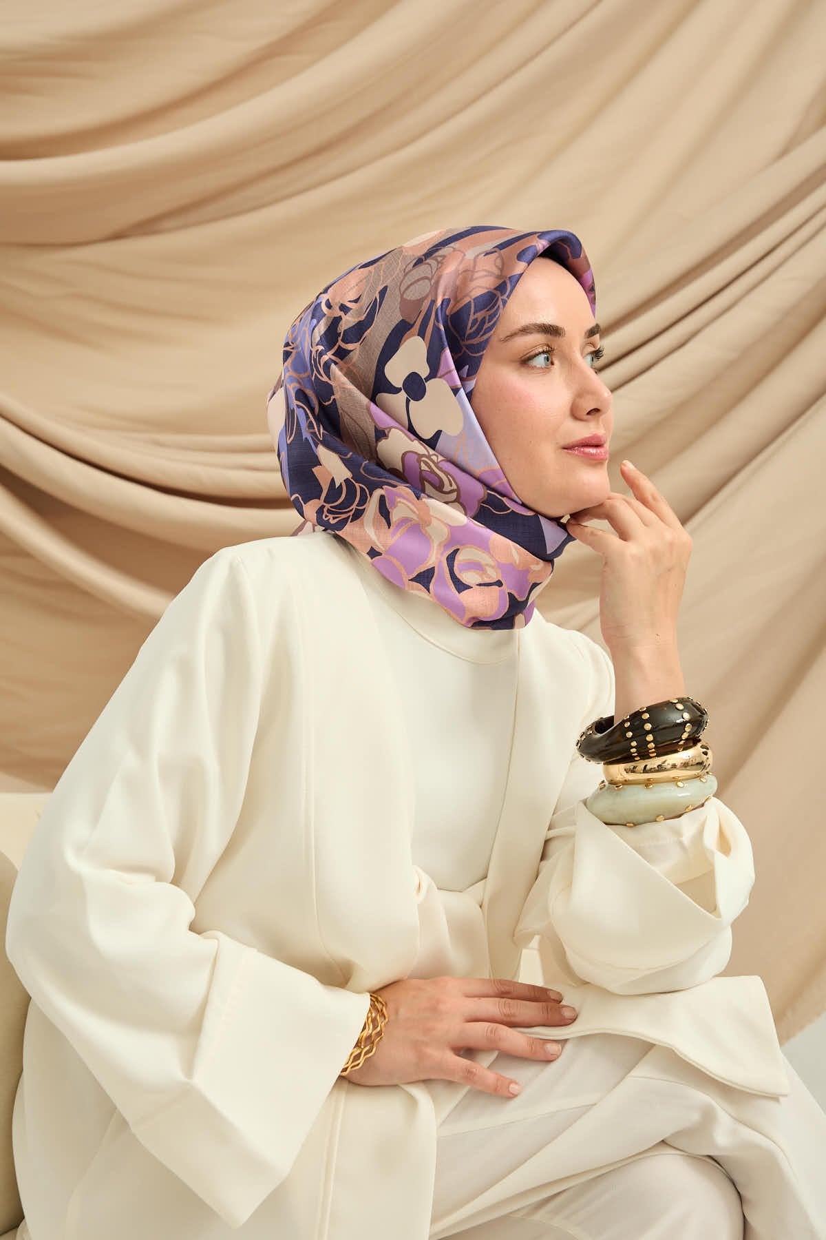 Silk Home Twill Sidenscarf 11483-07