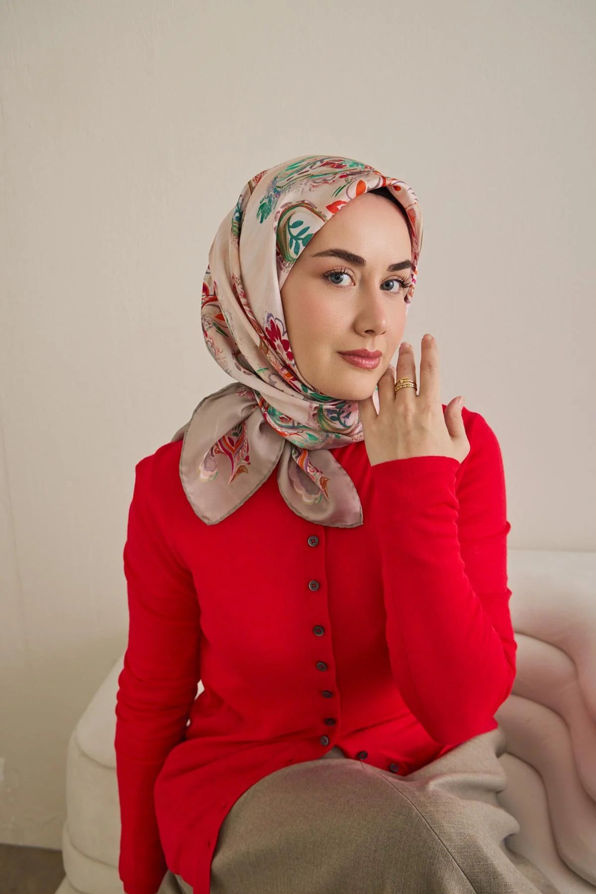 Silk Home Twill Siden Scarf  11499-02