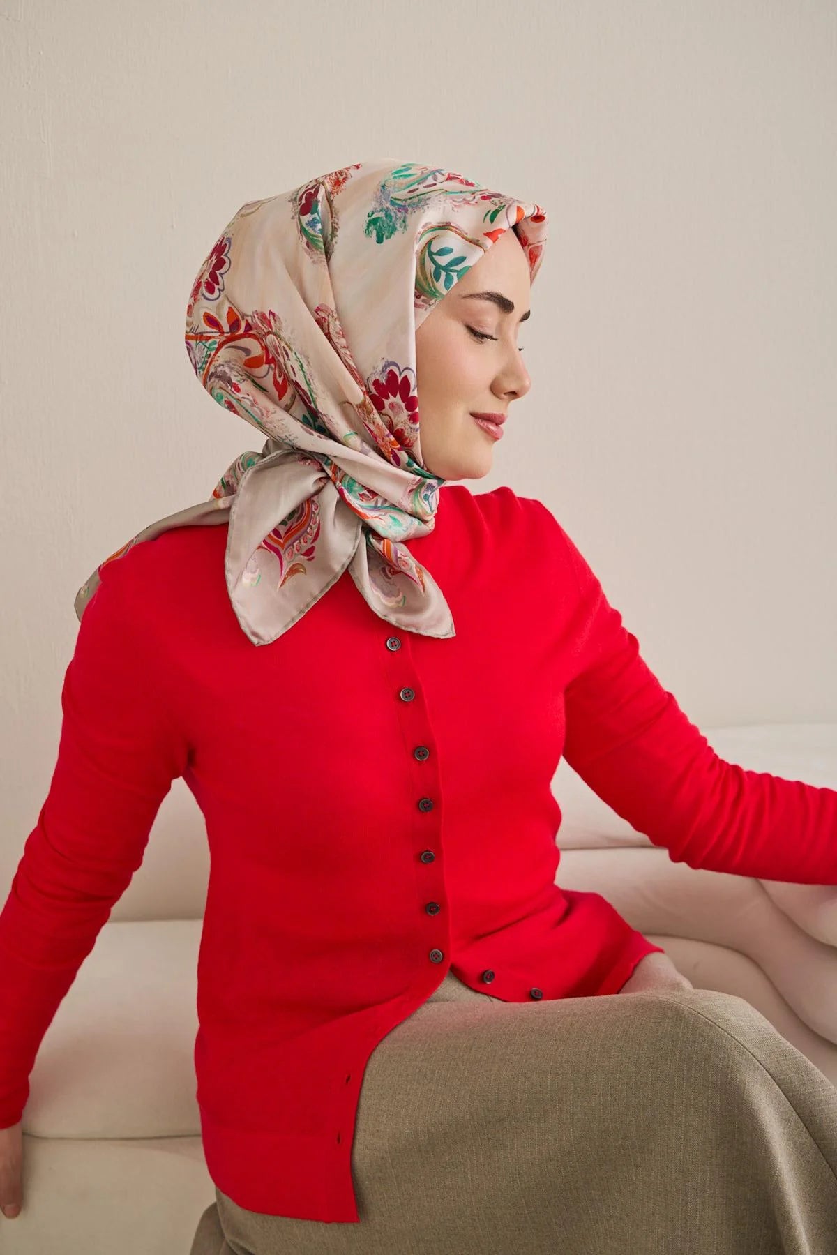 Silk Home Twill Siden Scarf  11499-02