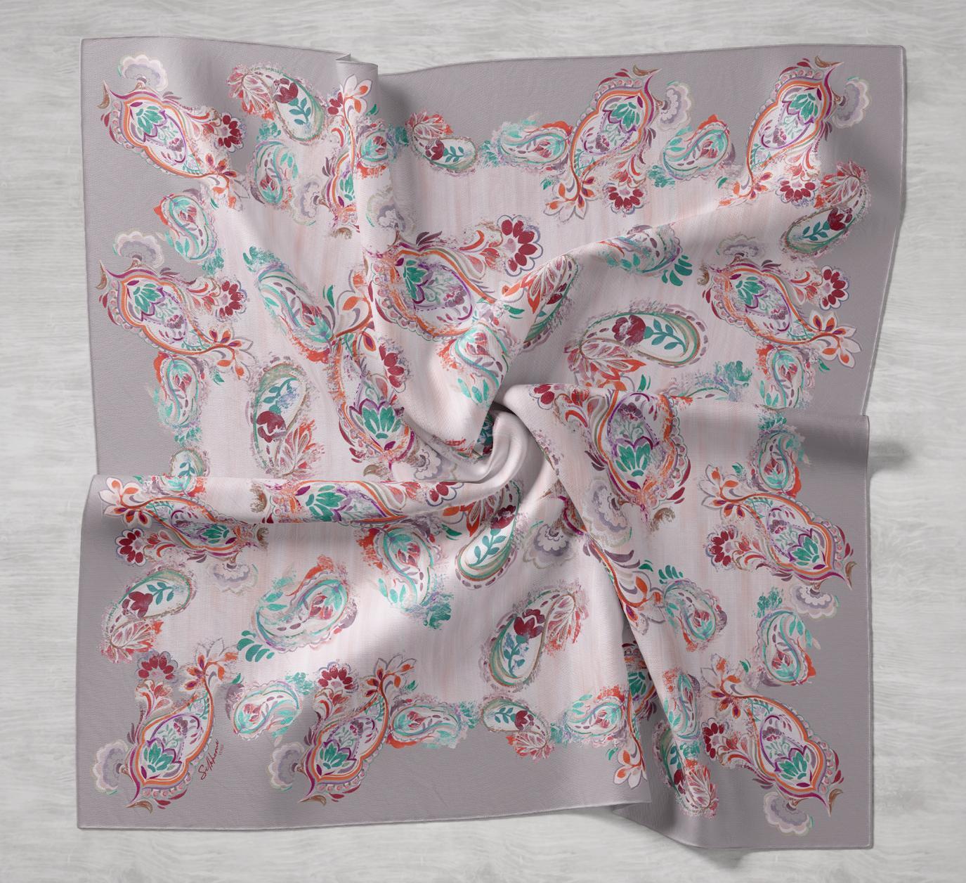 Silk Home Twill Siden Scarf  11499-02