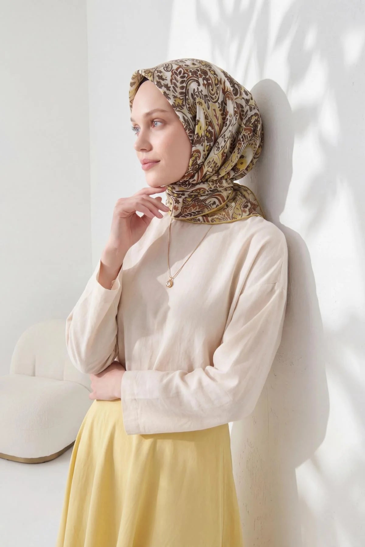 Soft Eşarp Perla Yağ Yeşili