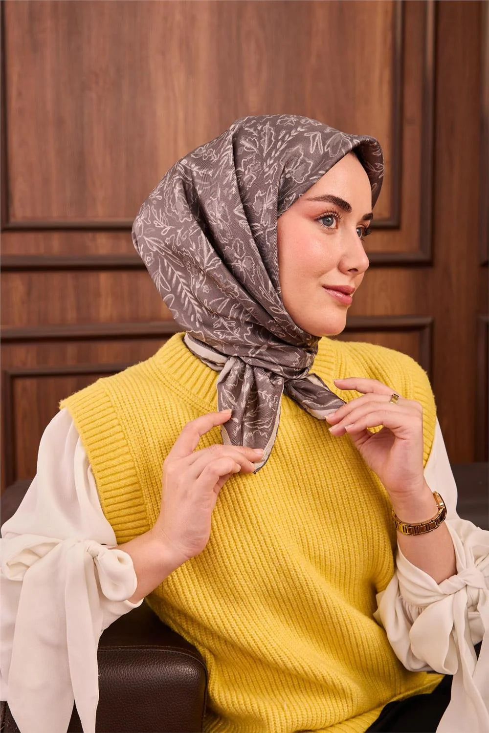 Silk Home Twill Siden Scarf  11496-17